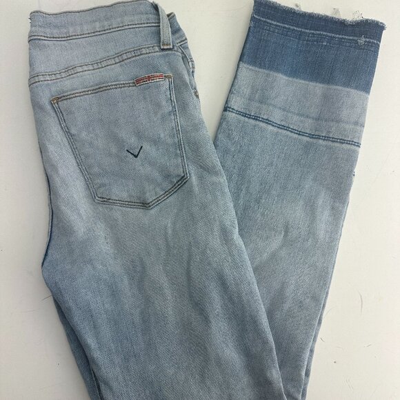 Hudson Zoey Mid Rise Crop Straight Leg Released Hem Jeans Size 27 - Picture 2 of 8